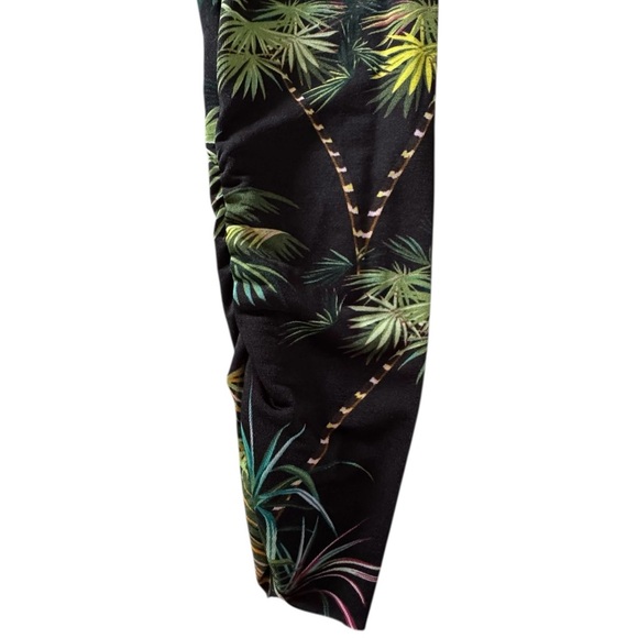 LE SUPERBE Long Sleeve Mini Baller Dress Jersey Palm Tree Print M NWT - Picture 2 of 8